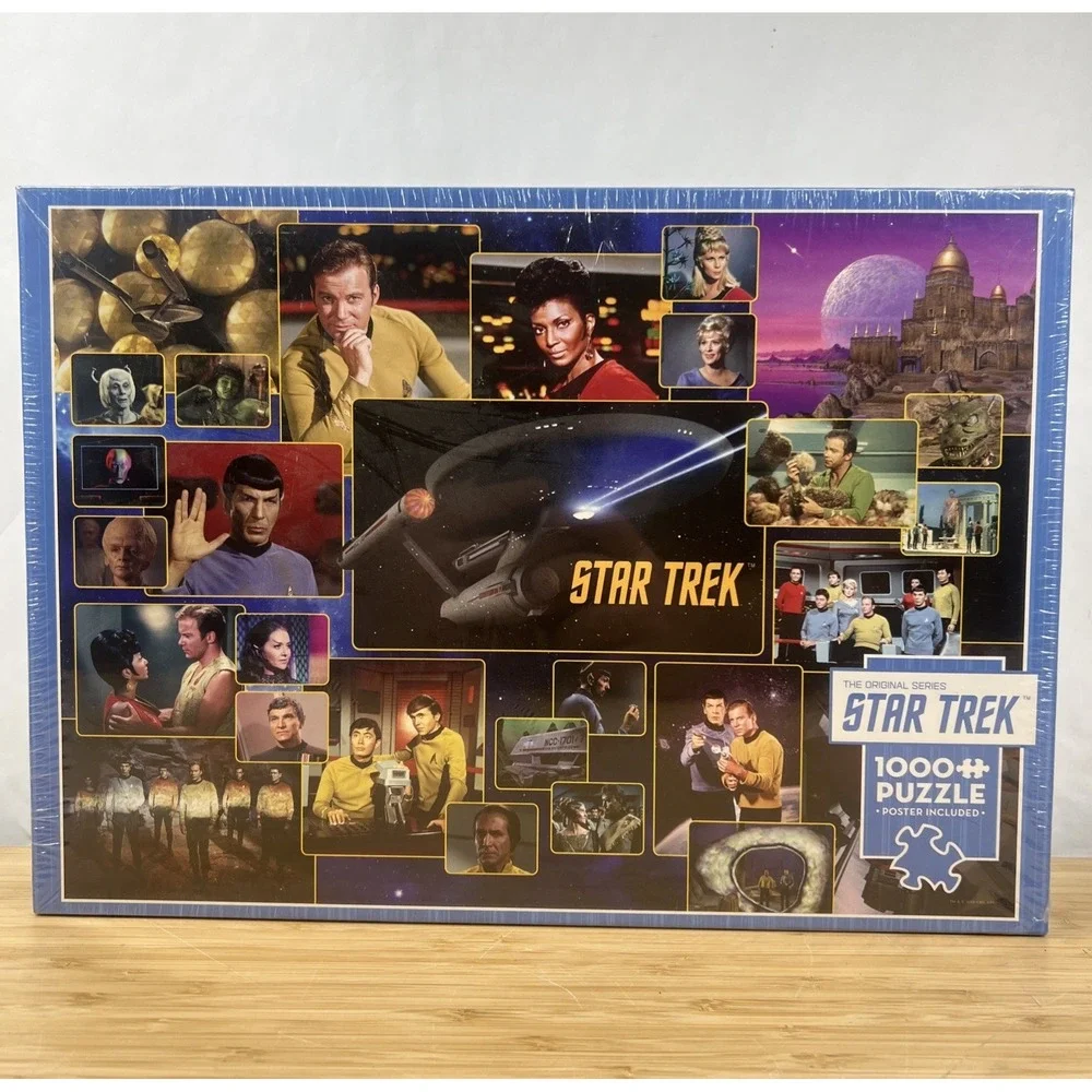 Star Trek Original Series Cobble Hill 1000 Piece Puzzle & Poster NEW Sealed 2019